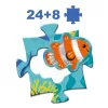 Djeco Óriás puzzle Tengerlakók 24+8 db-os - Taktilo sea