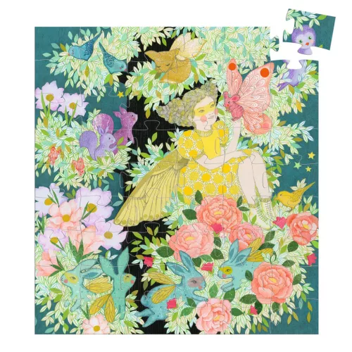 Djeco Formadobozos puzzle Flóra álomfája 54 db-os - Flora's Tree