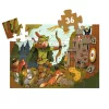 Djeco Formadobozos puzzle Robin Hood 36 db-os - Robin Hood