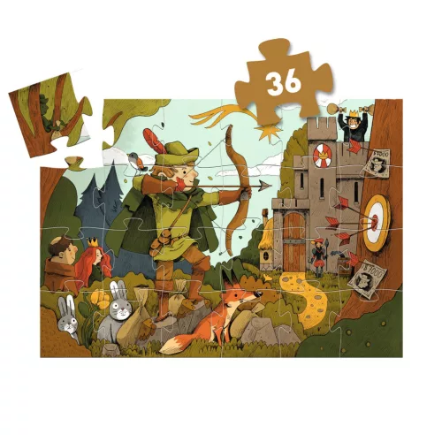 Djeco Formadobozos puzzle Robin Hood 36 db-os - Robin Hood