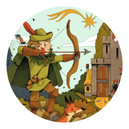 Djeco Formadobozos puzzle Robin Hood 36 db-os - Robin Hood
