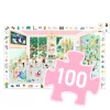 Djeco Megfigyeltető puzzle Balett iskola 100 db-os - The dance school