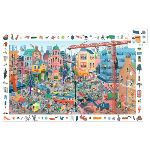 Djeco Megfigyeltető puzzle A város 200 db-os - The city
