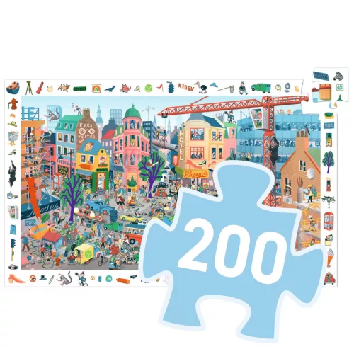 Djeco Megfigyeltető puzzle A város 200 db-os - The city