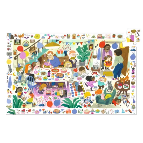 Djeco Megfigyeltető puzzle Szülinapi parti 54 db-os - Birthday Party
