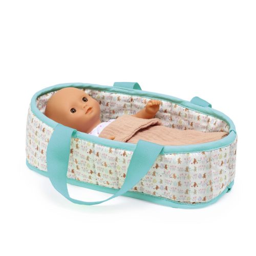 Djeco Játékbaba Mini 20 cm - Sasha mózeskosárral