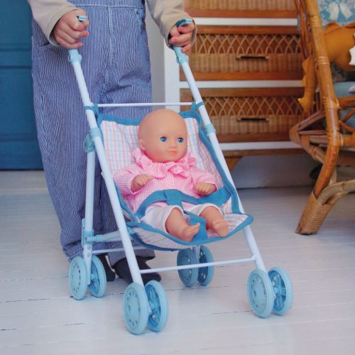 Djeco Pomea Játékbaba Alba sötétkék szemű 32 cm - Alba dark blue eyes