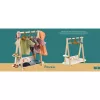 Djeco Pomea Nagy ruhafogas 3 vállfával - Large clothes rack 3 hangers