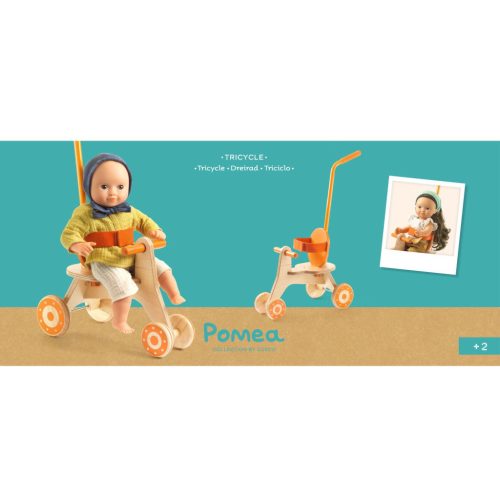 Djeco Játékbaba kiegészítő Baba tricikli - Tricycle