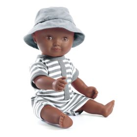 Djeco Játékbaba fürdethető Samu 32 cm - Baby Samra