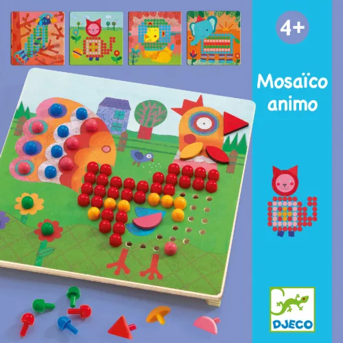 Djeco Pötyi mozaik Állatok - Mosaico Animo