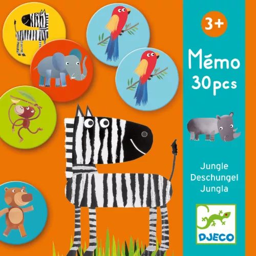 Djeco Memória játék Dzsungel állatok - Jungle