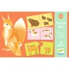 Djeco Párosító puzzle Kié a kölyök 24 db-os - Baby animals