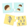 Djeco Párosító puzzle Kié a kölyök 24 db-os - Baby animals