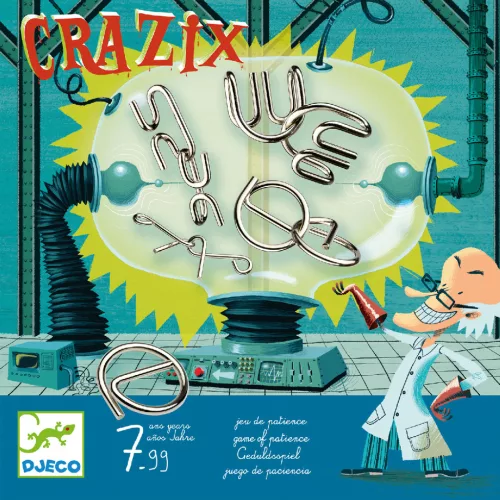 Djeco Logikai játék Fém ördöglakatok - Crazix