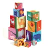 Djeco Toronyépítő kocka Természet és állatok - 10 nature & animal blocks