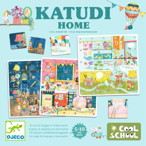 Djeco Társasjáték, Fedél alatt - Katudi Home