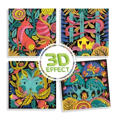 Djeco Művészeti műhely, Fantázia kerekerdő, 3D