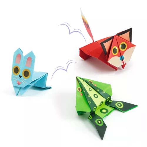 Djeco Origami Ugró állatok - Jumping animals