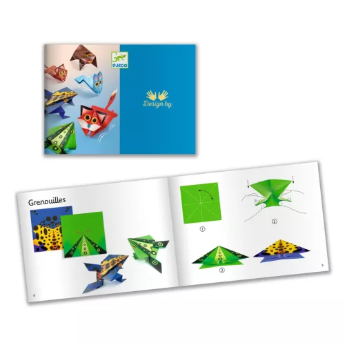 Djeco Origami Ugró állatok - Jumping animals