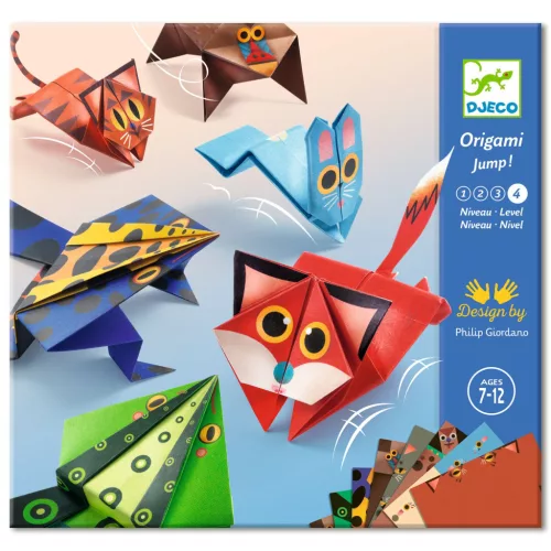 Djeco Origami Ugró állatok - Jumping animals
