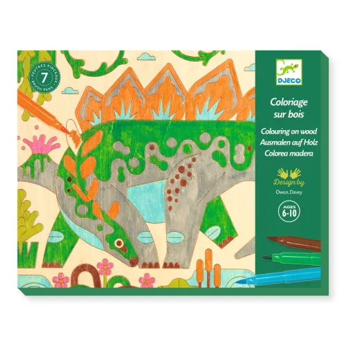 Djeco Design by Művészeti műhely Színező Dinóvilág - Dino world