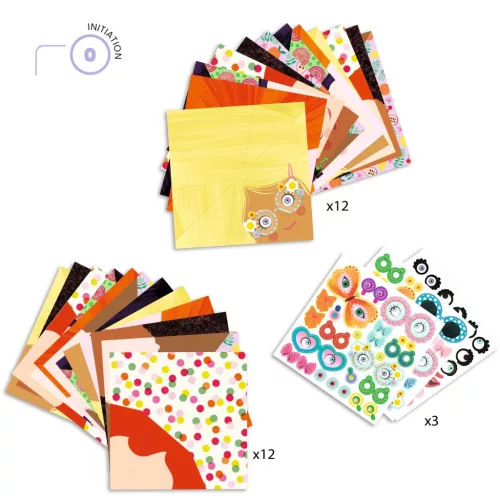 Djeco Origami Kedves arcok - Pretty faces