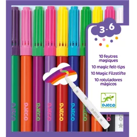 Djeco Filctoll készlet Mágikus filcek - 10 magic felt-tips