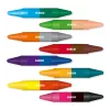 Djeco 8 duplavégű zsírkréta - 8 twins crayons