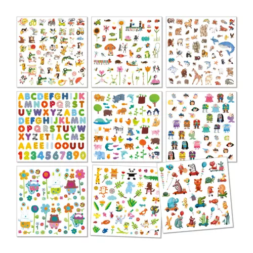 Djeco Matricák, 1000 matrica - 1000 stickers for little ones
