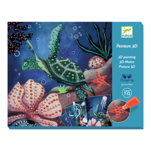 Djeco Design by Művészeti műhely 3D festés Mélytengeri csodák - Abysses