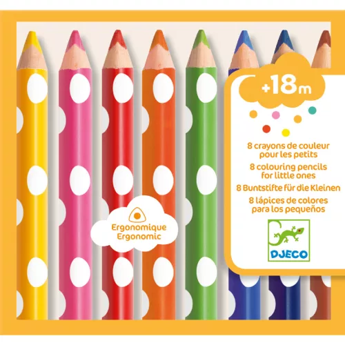 Djeco 8 darabos színes ceruza kicsiknek