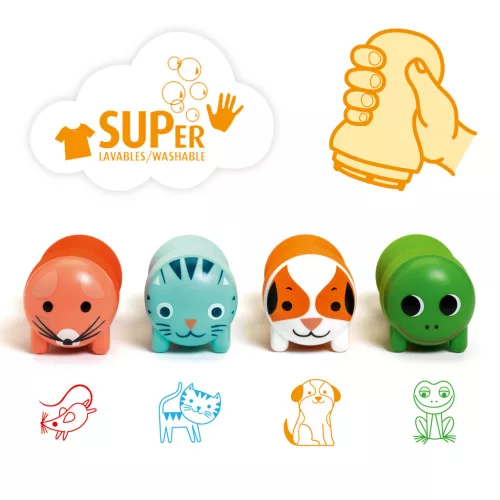 Djeco Design by Stamps fort littles ones - Garden animals