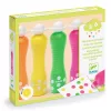 Djeco Marok filc készlet 4 fluoreszkáló színben Pontozó színezés - Large dot markers