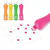 Djeco Marok filc készlet 4 fluoreszkáló színben Pontozó színezés - Large dot markers