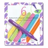 Djeco Filctoll készlet 6 fedő szín "80-as évek" - 6 opaque markers