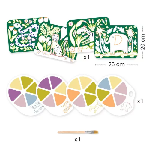 Djeco Palettafestés Vadon - Palette painting Wild one
