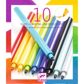 Djeco Filctoll készlet Szivárvány 10 színű - Rainbow