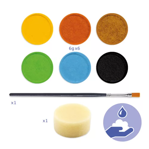 Djeco Design by Arcfesték Természet - Palette 6 colours Nature