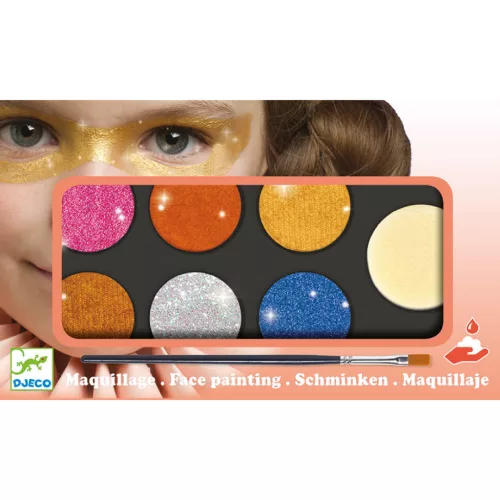 Djeco Design by Arcfesték 6 színű metál fényű - Palette 6 colours Metallic