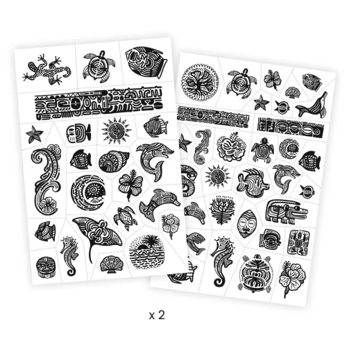 Djeco Design by Tetováló matricák Polinézia - Polynesia