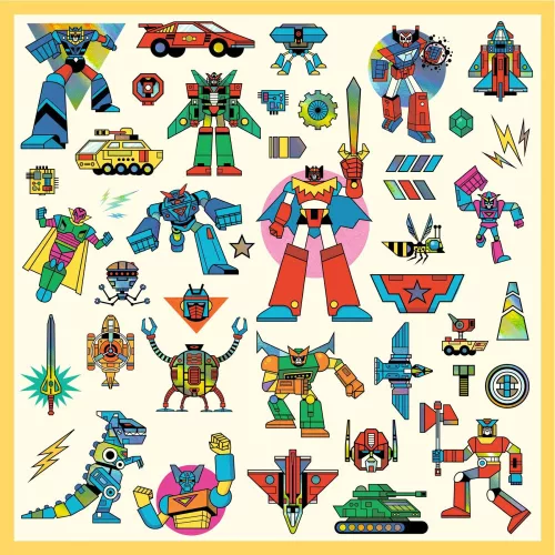 Djeco Matricák Robotok - Robots