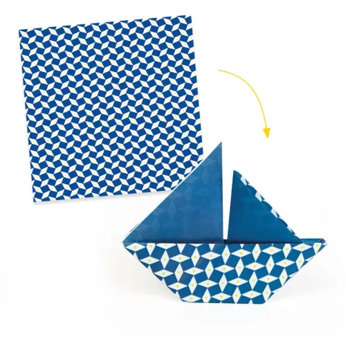 Djeco Design by Origami 100 lapos készlet Nyár 10 x10 grafikával - Natsu