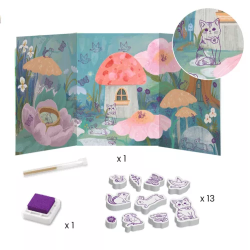 Djeco Kreatív műhely 6 technika 1 dobozban Bájos bolyhos - Fluffy box