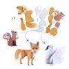 Djeco Kreatív műhely 6 technika 1 dobozban Bájos bolyhos - Fluffy box