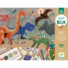 Djeco Kreatív műhely, 6 technika 1 dobozban - Dinoszauruszok világa 