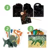 Djeco Kreatív műhely, 6 technika 1 dobozban - Dinoszauruszok világa 