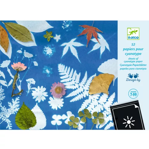 Djeco Design by Művészeti műhely Papírok a Cianotípia technikához - Cyanotype Paper