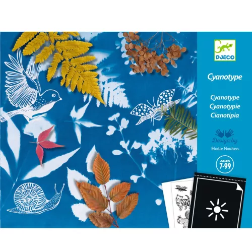 Djeco Design by Művészeti műhely Napnyomat kezdő készlet - Cyanotype Starter Kit