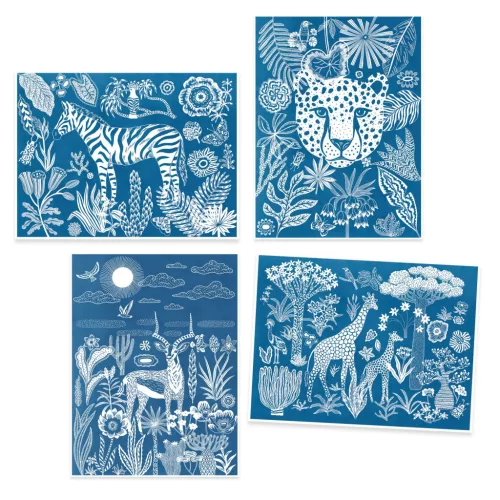 Djeco Design by Művészeti műhely Éjjel a szavannán - Night-time in the Savannah